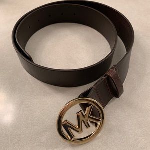 MK genuine cow leather belt